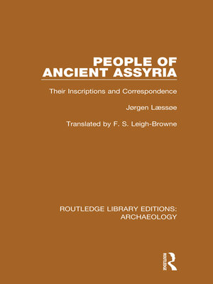 cover image of People of Ancient Assyria